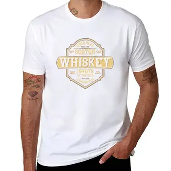 Нов дизайн уиски |Тениска с шотландско уиски, забавна тениска, черни тениски, мъжки тениски